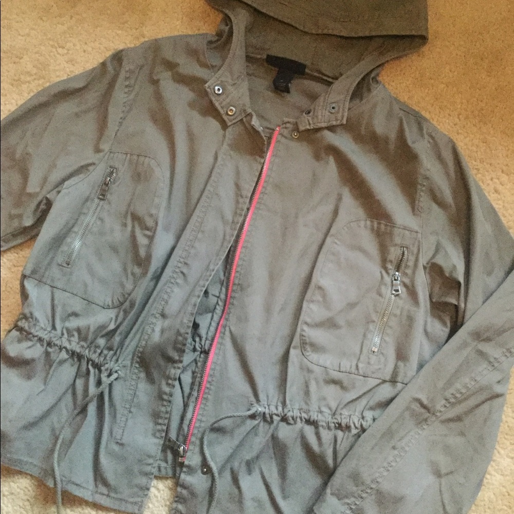 Lane Bryant army green jacket sz 20 utility style